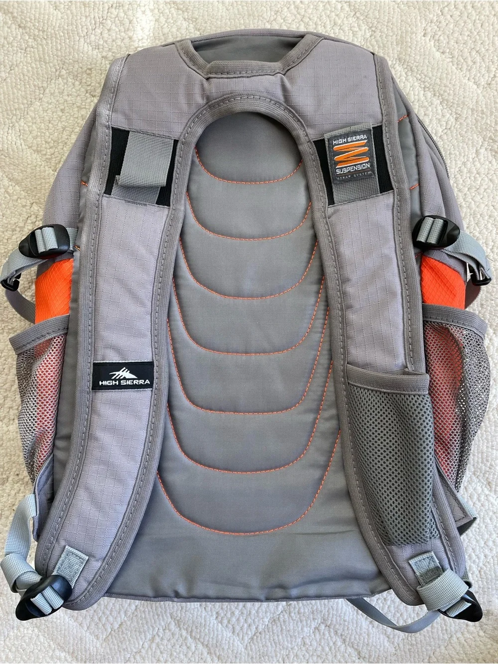 {High Sierra} Gray and Orange Outdoor Tactical Backpack